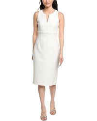 St. John - Contrast Framed Sheath Dress - Lyst