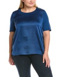 DAMEN Hemden & T-Shirts Bluse Print ALICE RINALDI Bluse Rabatt 66 % Weiß/Grau/Violett L 