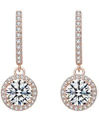 Rachel Glauber - Diamond Cz Dangle Earrings - Lyst