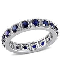 Rina Limor - Silver 1.92 Ct. Tw. Sapphire Eternity Ring - Lyst
