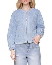 Avec Les Filles - Embroidered Barn Jacket - Lyst