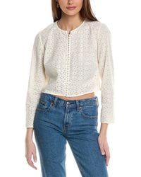 FRAME - Frame Eyelet Jacket - Lyst