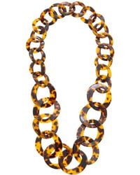 Kenneth Jay Lane - 18K Plated Link Necklace - Lyst