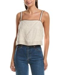 Ramy Brook - Sasha Linen-Blend Top - Lyst
