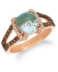 Le Vian - Le Vian 14k Rose Gold 2.34 Ct. Tw. Diamond & Aquaprase Candy Ring - Lyst