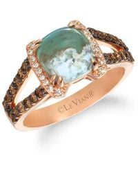 Le Vian - Le Vian 14k Rose Gold 2.34 Ct. Tw. Diamond & Aquaprase Candy Ring - Lyst