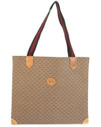Gucci - Micro GG Supreme Tote Bag (authentic Pre-loved) - Lyst