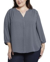 NYDJ - Plus Pintuck Blouse - Lyst