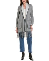 Hannah Rose - Long Fringe Cashmere-blend Cardigan - Lyst
