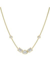 Lab Grown Diamonds - 18K Over 3.73 Ct. Tw. Lab-Grown Diamond Necklace - Lyst