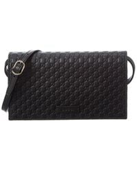Gucci - Micro Ssima Leather Shoulder Bag - Lyst