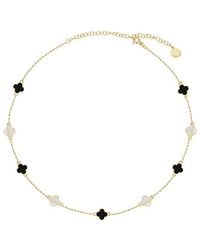 Gabi Rielle - 14K Over Cz Mini Clover Necklace - Lyst