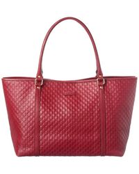 Gucci - Microssima & Leather Joy Shopping Tote (Authentic Pre-Loved) - Lyst