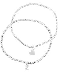 Adornia - Cz Initial Stretch Bracelet - Lyst