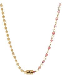 Karma and Luck - Plated Tourmaline Beaded Necklace - Lyst