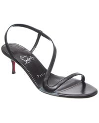 Christian Louboutin - Rosalie 55 Leather Slingback Sandal - Lyst