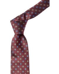 Canali - Wine Flowers Silk Tie - Lyst