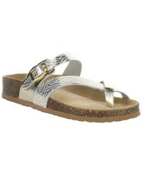 Bos. & Co. - Bos. & Co. Parr Metallic Leather Sandal - Lyst