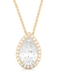 Amairah - 14K Rose 5.00 Ct. Tw. Lab-Grown Diamond Pendant Necklace - Lyst