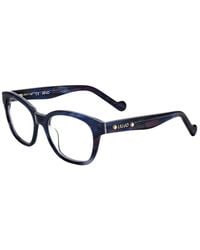 Liu Jo - Round Navy Optical Eyeglass Frames - Lyst