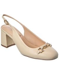 Dune - Dreaming Leather Slingback Pump - Lyst