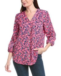 Jones New York - V-Neck Tunic Blouse - Lyst