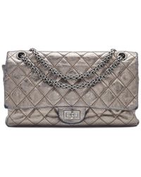 Chanel - Metallic Quilted Leather Reissue 2.55 Classic 226 Flap Bag (Authentic Pre-Owned) - Lyst