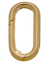 Italian Gold - 14K 5X12Mm Oval Push Lock Connector (2.25Mm) Accessory - Lyst