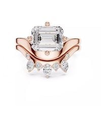 Lab Grown Diamonds - 14K Rose 2.85 Ct. Tw. Lab-Grown Diamond Ring - Lyst