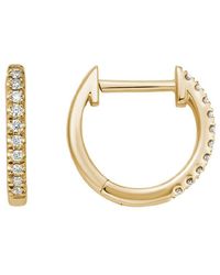Diamond Select Cuts - 14k Diamond Huggie Earrings 0.1 Ct. - Lyst