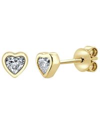 Sabrina Designs - 14K 0.38 Ct. Tw. Diamond Heart Earrings - Lyst