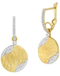 Reiss - 14k 0.60 Ct. Tw. Diamond Dangle Earrings - Lyst