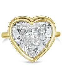 Diana M. Jewels - Diana M. 14K 6.00 Ct. Tw. Lab-Grown Diamond Bezel Ring - Lyst
