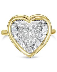 Diana M. Jewels - Diana M. 14K 6.00 Ct. Tw. Lab-Grown Diamond Bezel Ring - Lyst