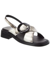 Prada - Re-Edition 1996 Brushed Leather Sandal - Lyst