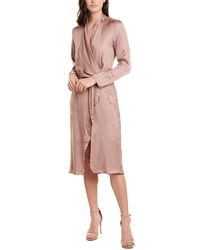 Young Fabulous & Broke Wrap Dress - Brown