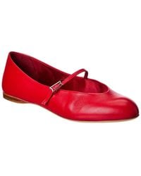 Max Mara - Leather Ballet Flat - Lyst