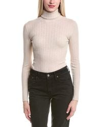 Autumn Cashmere - Rib Turtleneck Cashmere Sweater - Lyst