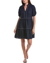 Cece - Linen-Blend Babydoll Dress - Lyst