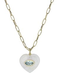 Rachel Reinhardt Jewelry - 14K Plated Moonstone/ Topaz Necklace - Lyst