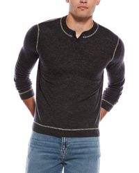 Autumn Cashmere - Wool & Linen-Blend Henley Shirt - Lyst