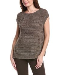Lafayette 148 New York - Bateau Neck Open Stitch Pullover - Lyst