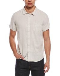 Vintage Summer - Linen-Blend Button-Down Shirt - Lyst
