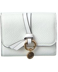 Chloé - Alphabet Small Leather Trifold Wallet - Lyst
