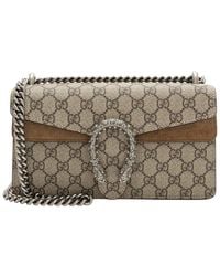 Gucci - GG Supreme Crystal Dionysus Medium E/w Shoulder Bag (authentic Pre- Loved) - Lyst