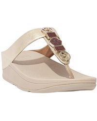 Fitflop - Jewelstone Leather Sandal - Lyst