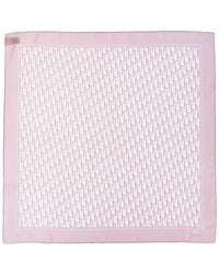 Dior - Double Oblique Silk Scarf - Lyst