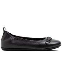 Fitflop - Allegro Sparkle Leather Ballerina Flat - Lyst