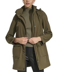 DKNY - Hooded Softshell Jacket - Lyst