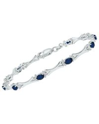 Gemstones - 1.86 Ct. Tw. Diamond & Sapphire Bracelet - Lyst